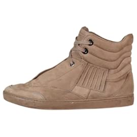 Christian Dior-Neutral suede high top trainers - size EU 36.5-Other