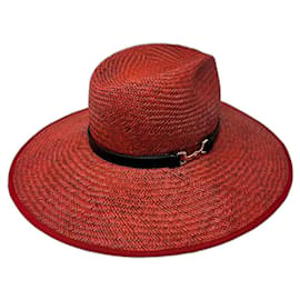 Gucci-Gucci Hat With Horsebit 'red'-Red