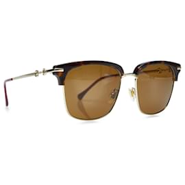 Gucci-Óculos de sol matizados Gucci Brown Wayfarer-Marrom