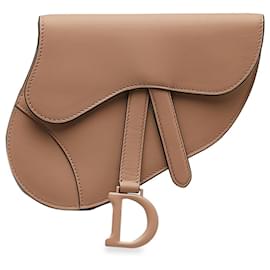 Dior-Dior Brown Ultra Matte Saddle Belt Bag-Brown,Beige