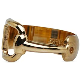 Gucci-Gucci Goldener Horsebit-Schalring-Golden