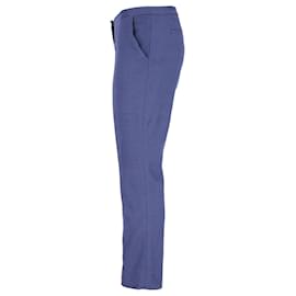 Diane Von Furstenberg-Diane Von Furstenberg Pintucked Pants in Blue Viscose-Blue,Navy blue