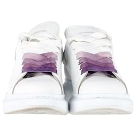 Alexander Mcqueen-Alexander McQueen Oversized Sneakers in White Calfskin Leather-White