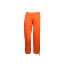 Autre Marque-Pantalon blanc cassé x Vlone avec découpes-Orange