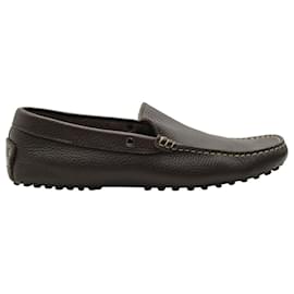Tod's-Tod's Slip-On Loafers in Brown Leather-Brown