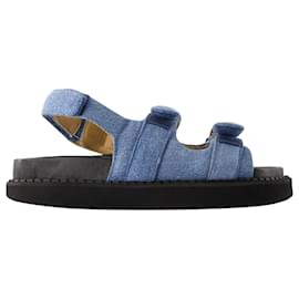 Isabel Marant-Madee Sandals - Isabel Marant - Cotton - Light Blue-Blue