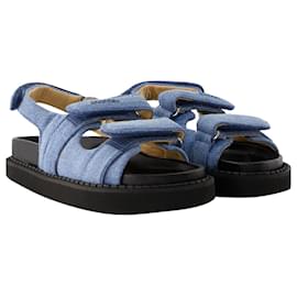 Isabel Marant-Madee Sandals - Isabel Marant - Cotton - Light Blue-Blue