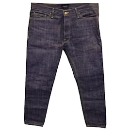 Fear of God-Fear of God Eternal 5-Pocket Straight Leg Jeans in Dark Blue Cotton Denim-Other