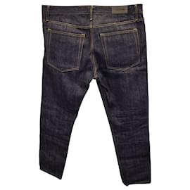 Fear of God-Fear of God Eternal 5-Pocket Straight Leg Jeans in Dark Blue Cotton Denim-Other