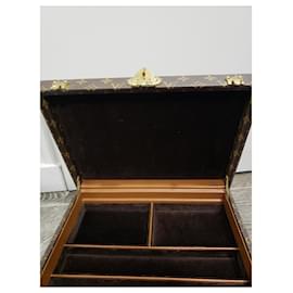 Louis Vuitton-Caja de maleta de joyería-Castaño,Marrón oscuro