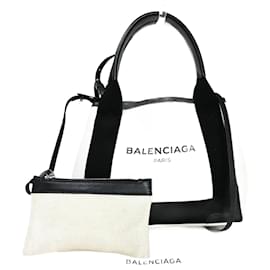 Balenciaga-Balenciaga Navy Cabas-Beige