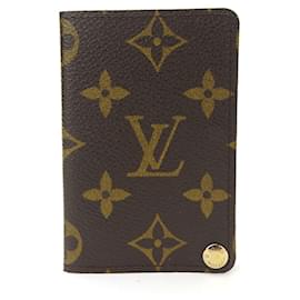 Louis Vuitton-Porta carte di credito Louis Vuitton Porte a libro-Marrone