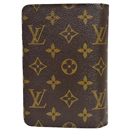 Louis Vuitton-Louis Vuitton porte papiers zippé-Marrom