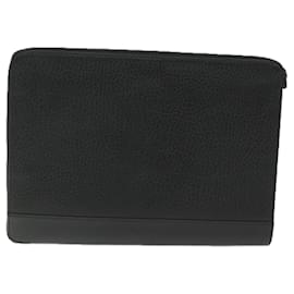 Autre Marque-Burberrys Briefcase Leather Black Auth hk882-Black