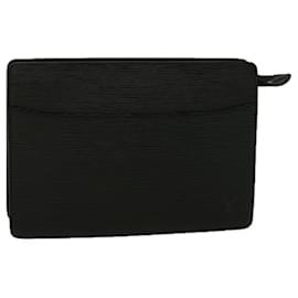 Louis Vuitton-LOUIS VUITTON Epi Pochette Homme Clutch Bag Black M52522 LV Auth th4161-Black