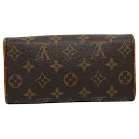 Louis Vuitton-LOUIS VUITTON Monogram Pochette Twin PM Shoulder Bag M51854 LV Auth th4219-Monogram