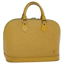Louis Vuitton-Bolsa de mão LOUIS VUITTON Epi Alma Tassili Yellow M52149 Autenticação de LV 53222-Outro