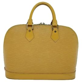 Louis Vuitton-Bolsa de mão LOUIS VUITTON Epi Alma Tassili Yellow M52149 Autenticação de LV 53222-Outro