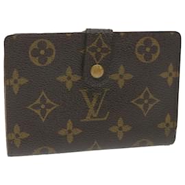 Louis Vuitton-LOUIS VUITTON Monogramm Porte Monnaie Billets Viennois Geldbörse M61663 Auth bs9884-Monogramm