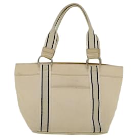 Burberry-BURBERRY Blue Label Tote Bag Lona Bege Auth ar10721-Bege