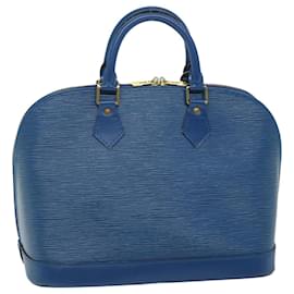 Louis Vuitton-Bolsa de mão LOUIS VUITTON Epi Alma Azul Toledo M52145 Autenticação de LV 57007-Outro