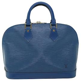 Louis Vuitton-Bolsa de mão LOUIS VUITTON Epi Alma Azul Toledo M52145 Autenticação de LV 57007-Outro