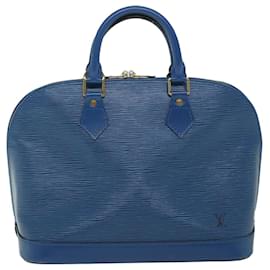 Louis Vuitton-LOUIS VUITTON Epi Alma Handtasche Toledo Blau M52145 LV Auth 57007-Andere