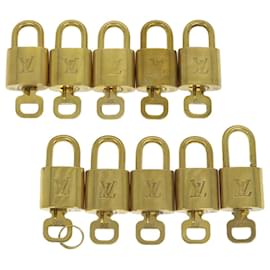 Louis Vuitton-Louis Vuitton padlock 10set Gold Tone LV Auth cr895-Other
