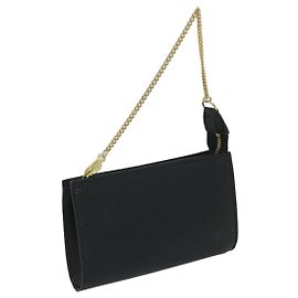 LOUIS VUITTON Epi Bucket PM Pouch Nero LV Auth 56355 Nero