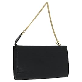 Louis Vuitton-Bolsa LOUIS VUITTON Epi Bucket PM Preto LV Auth 56355-Preto