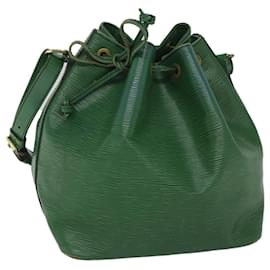 Louis Vuitton-LOUIS VUITTON Epi Petit Noe Shoulder Bag Green M44104 LV Auth 57021-Green