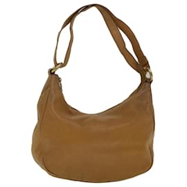 Gucci-GUCCI Shoulder Bag Leather Beige 001 115 1373 Auth bs8793-Beige