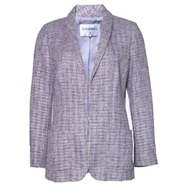 Chanel-Airport Runway Lavender Tweed Jacket-Lavender
