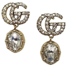 Pendientes Gucci CRYSTAL GG Gold hardware