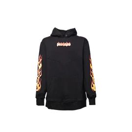 Palm Angels Flammen-Kapuzenpullover Andere Python drucken