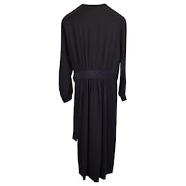 Joseph-Joseph Wrap Dress in Black Viscose-Black