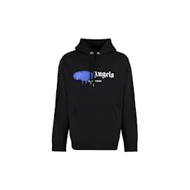 Palm Angels-Ny Sprayed Hoodie Black-Black