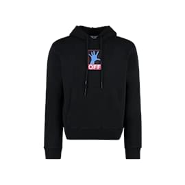 Autre Marque-90S Hand Slim Hoodie Schwarz-Schwarz