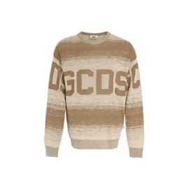 GCDS-Degrade Band Logo Sweater-Multiple colors