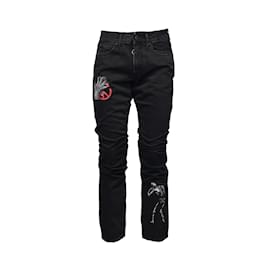 Autre Marque-Corte fino 5 bolsos jeans-Multicor