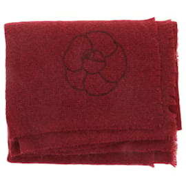 Chanel-CHANEL  Scarves T.  Wool-Red