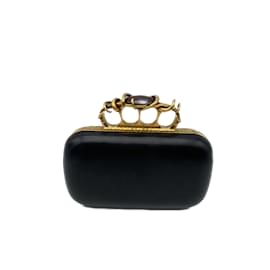 Alexander Mcqueen-ALEXANDER MCQUEEN  Clutch bags T.  leather-Black