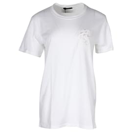 Balmain-T-shirt con logo Balmain-Bianco