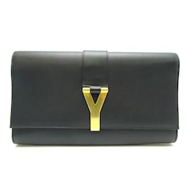 Yves Saint Laurent-Chyc Ligne Clutch-Tasche  311213-Schwarz