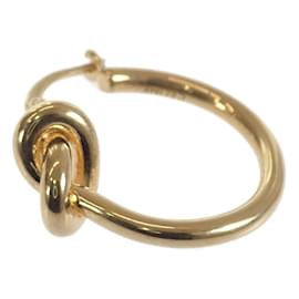 Céline-Celine Knot Hoop Earrings  Metal Earrings 46N556BRA.35OR in Good condition-Golden