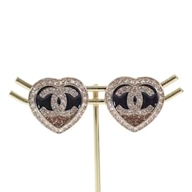 Chanel-CC Heart Studded Earrings  ABB664 b14145 NR576-Golden