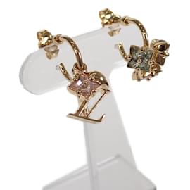 Louis Vuitton-Loulougram Hoop Earrings M00787-Golden
