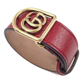 Gucci-Bracciale GG Marmont-Rosso