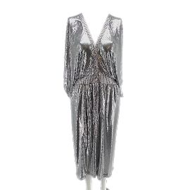 PACO RABANNE Vestidos T.Brillo M Internacional Plata
