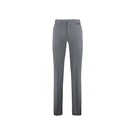 Autre Marque-ALL-OVER LOGO TAILORED TROUSERS-Grey